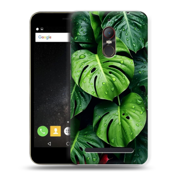 Силиконовый чехол на ZTE Nubia N1 Lite с принтом Листья