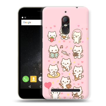 Силиконовый чехол на ZTE Nubia N1 Lite с принтом Hello Kitty Хелоу Кити