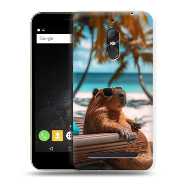 Силиконовый чехол на ZTE Nubia N1 Lite с принтом Капибара