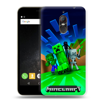 Силиконовый чехол на ZTE Nubia N1 Lite с принтом Майнкрафт Силиконовый чехол на ZTE Nubia N1 Lite с принтом Майнкрафт