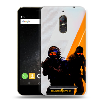 Силиконовый чехол на ZTE Nubia N1 Lite с принтом Контер страйк Counter strike