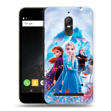 Силиконовый чехол на ZTE Nubia N1 Lite с принтом Холодное сердце Frozen