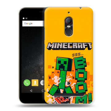 Силиконовый чехол на ZTE Nubia N1 Lite с принтом Майнкрафт Minecraft