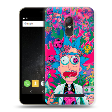 Силиконовый чехол на ZTE Nubia N1 Lite с принтом Рик и Морти Rick Morty