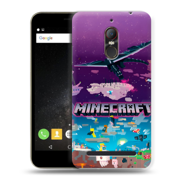 Силиконовый чехол на ZTE Nubia N1 Lite с принтом Майнкрафт Minecraft
