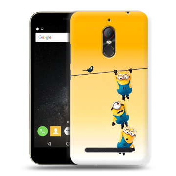 Силиконовый чехол на ZTE Nubia N1 Lite с принтом Миньоны