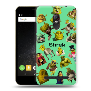 Силиконовый чехол на ZTE Nubia N1 Lite с принтом Шрек Shrek