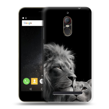 Силиконовый чехол на ZTE Nubia N1 Lite с принтом Лев кошки