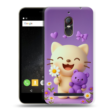 Силиконовый чехол на ZTE Nubia N1 Lite с принтом для девочек