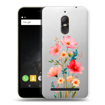 Силиконовый чехол на ZTE Nubia N1 Lite с принтом Цветы