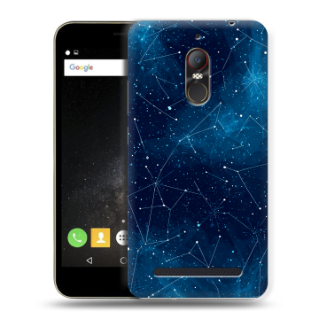 Силиконовый чехол на ZTE Nubia N1 Lite с принтом Космос звезды