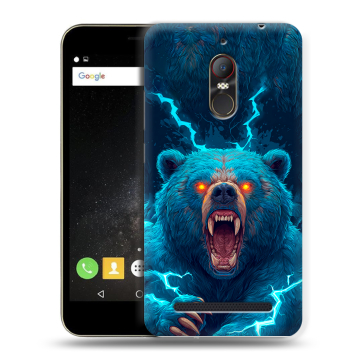 Силиконовый чехол на ZTE Nubia N1 Lite с принтом Медведь