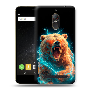 Силиконовый чехол на ZTE Nubia N1 Lite с принтом Медведь