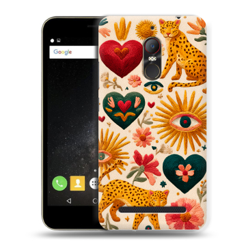 Силиконовый чехол на ZTE Nubia N1 Lite с принтом Модный принт