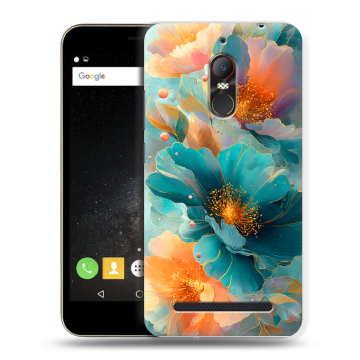 Силиконовый чехол на ZTE Nubia N1 Lite с принтом Цветы