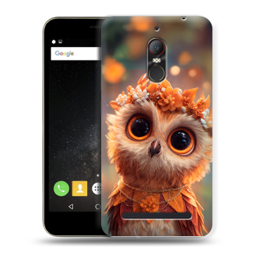 Силиконовый чехол на ZTE Nubia N1 Lite с принтом Милая сова