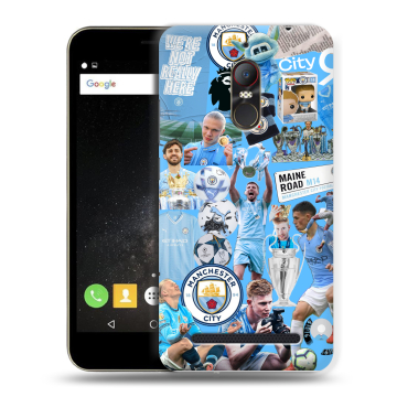 Силиконовый чехол на ZTE Nubia N1 Lite с принтом Man City Манчестер Сити