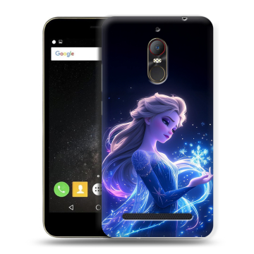Силиконовый чехол на ZTE Nubia N1 Lite с принтом Холодное сердце Frozen