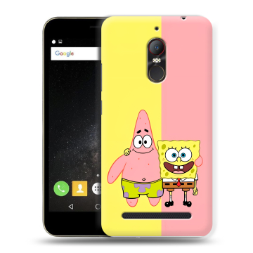 Силиконовый чехол на ZTE Nubia N1 Lite с принтом Спанч боб Спанчбоб
