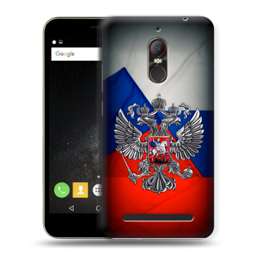 Силиконовый чехол на ZTE Nubia N1 Lite с принтом Флаг России