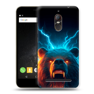 Силиконовый чехол на ZTE Nubia N1 Lite с принтом Медведь