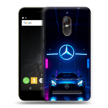 Силиконовый чехол на ZTE Nubia N1 Lite с принтом Mercedes Мерседес