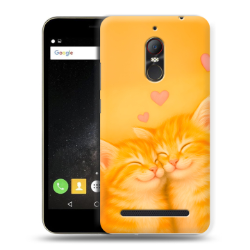 Силиконовый чехол на ZTE Nubia N1 Lite с принтом Милые котята
