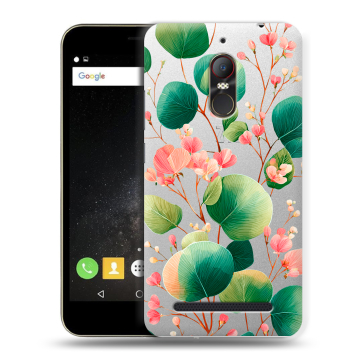 Силиконовый чехол на ZTE Nubia N1 Lite с принтом женский