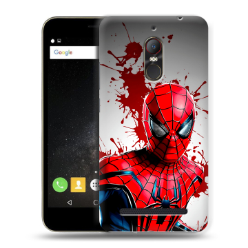 Силиконовый чехол на ZTE Nubia N1 Lite с принтом Spiderman Человек паук