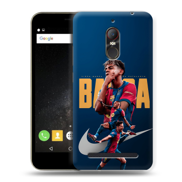 Силиконовый чехол на ZTE Nubia N1 Lite с принтом Барселона Barca Yamal 