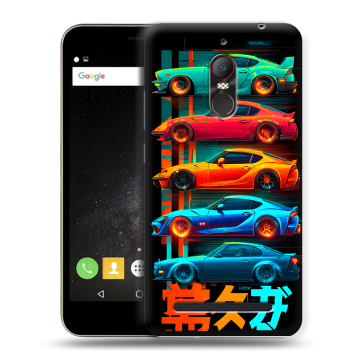 Силиконовый чехол на ZTE Nubia N1 Lite с принтом машины тачки