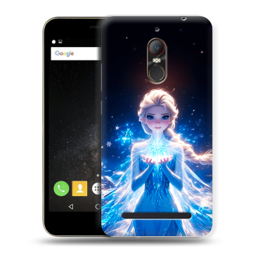 Силиконовый чехол на ZTE Nubia N1 Lite с принтом Холодное сердце Frozen