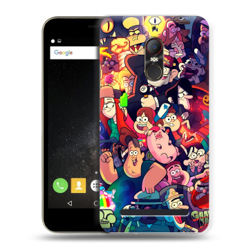 Силиконовый чехол на ZTE Nubia N1 Lite с принтом Gravity Falls Гравити Фолз