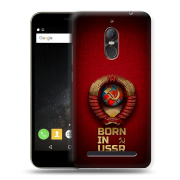 Силиконовый чехол на ZTE Nubia N1 Lite с принтом Флаг Герб СССР