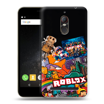 Силиконовый чехол на ZTE Nubia N1 Lite с принтом Roblox Роблокс