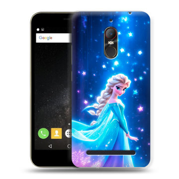 Силиконовый чехол на ZTE Nubia N1 Lite с принтом Холодное сердце Frozen