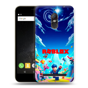 Силиконовый чехол на ZTE Nubia N1 Lite с принтом Roblox Роблокс