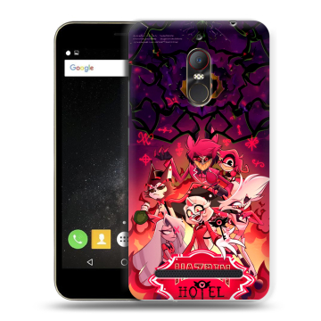 Силиконовый чехол на ZTE Nubia N1 Lite с принтом Hazbin Hotel Отель Хазбин