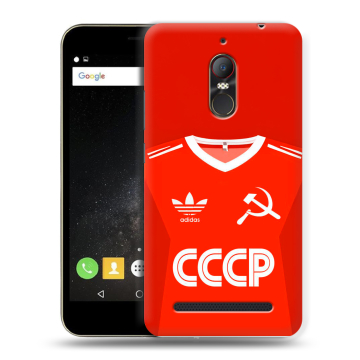 Силиконовый чехол на ZTE Nubia N1 Lite с принтом Флаг Герб СССР