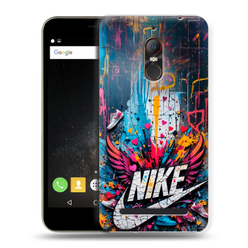 Силиконовый чехол на ZTE Nubia N1 Lite с принтом Nike Найк