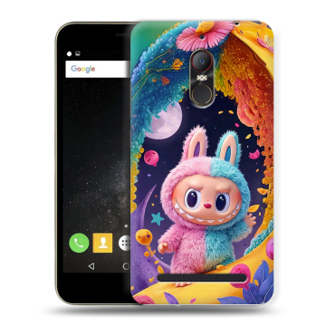 Силиконовый чехол на ZTE Nubia N1 Lite с принтом Labubu Лабубу