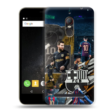 Силиконовый чехол на ZTE Nubia N1 Lite с принтом Messi Barcelona