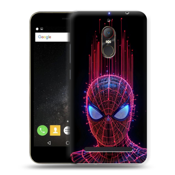 Силиконовый чехол на ZTE Nubia N1 Lite с принтом Spiderman Человек паук