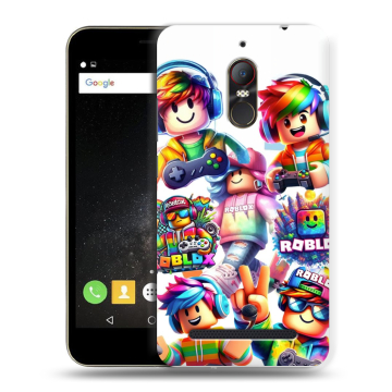 Силиконовый чехол на ZTE Nubia N1 Lite с принтом Roblox Роблокс