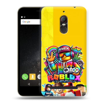 Силиконовый чехол на ZTE Nubia N1 Lite с принтом Roblox Роблокс