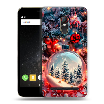 Силиконовый чехол на ZTE Nubia N1 Lite с принтом Новый год