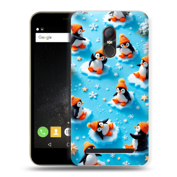Силиконовый чехол на ZTE Nubia N1 Lite с принтом Новый год