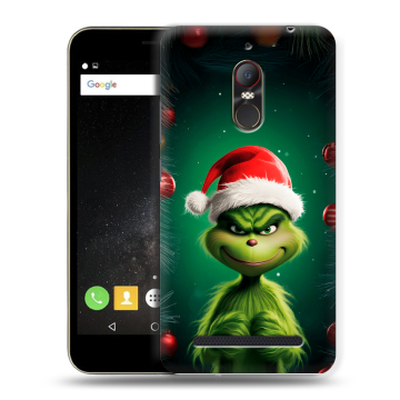 Силиконовый чехол на ZTE Nubia N1 Lite с принтом Гринч Новый год Рождество