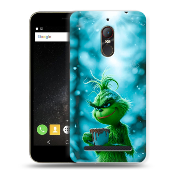 Силиконовый чехол на ZTE Nubia N1 Lite с принтом Новый год гринч