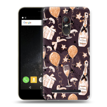 Силиконовый чехол на ZTE Nubia N1 Lite с принтом Новый год